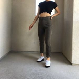 Suede Pants